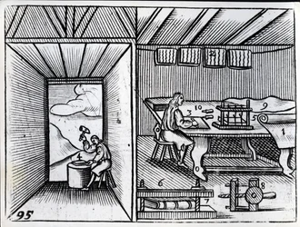 Buchbinderei, Illustration aus 